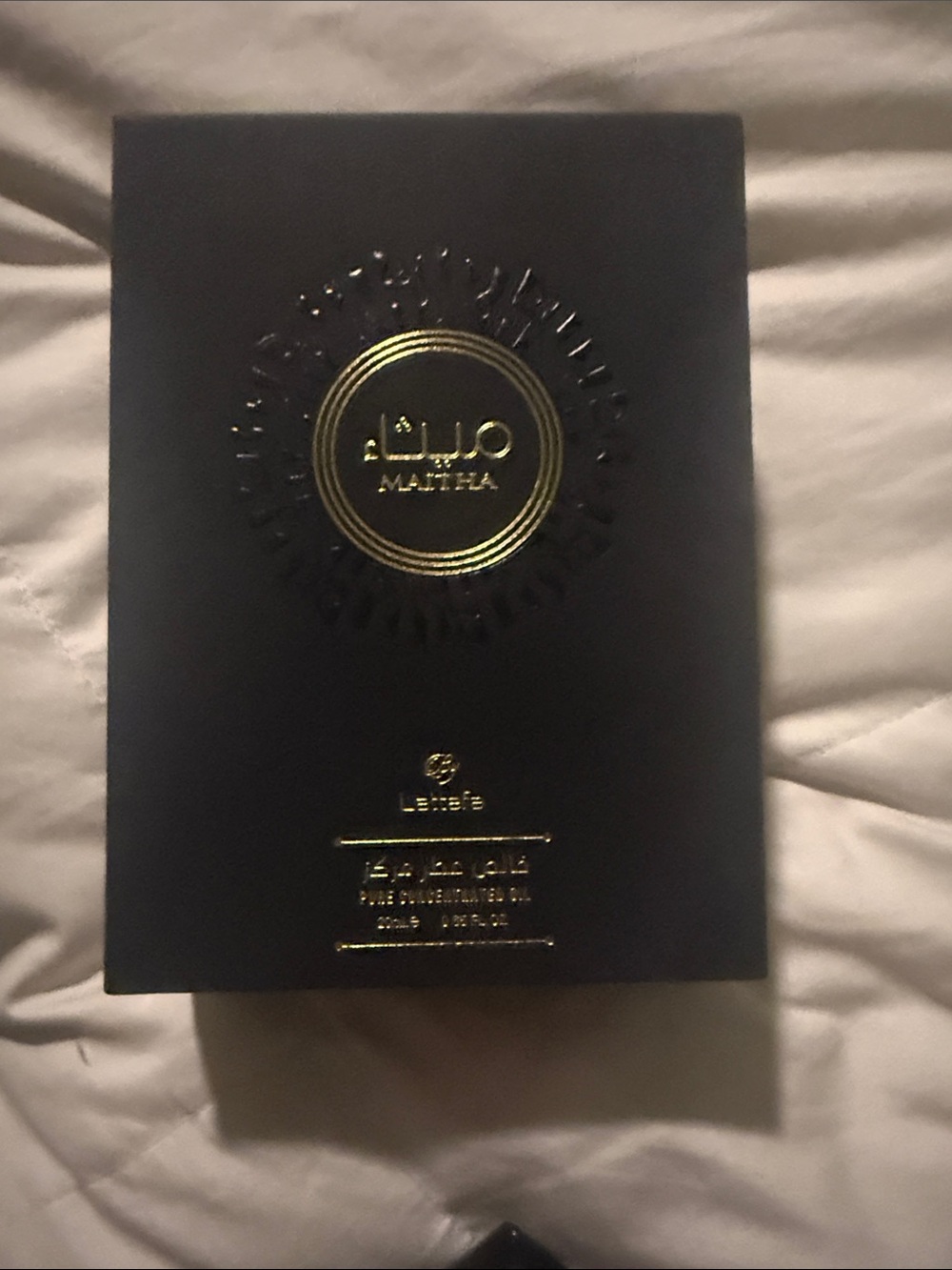 Lattafa maitha concentrated oil 20ml Black & Gold Luxury Box